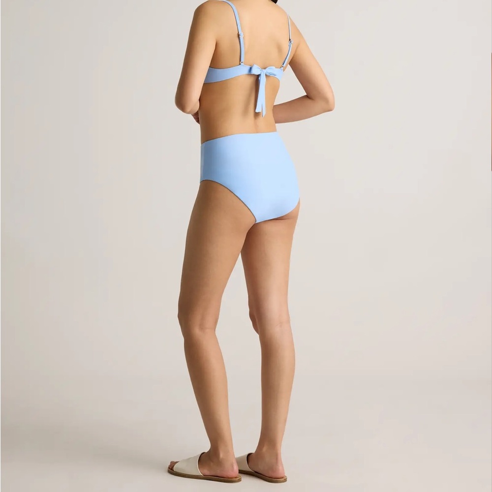 Quince Light Blue Sky High-Waisted Bikini Bottom - Picture 2 of 8